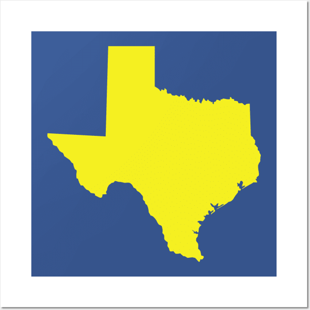 Texas Yellow Wall Art by loudestkitten